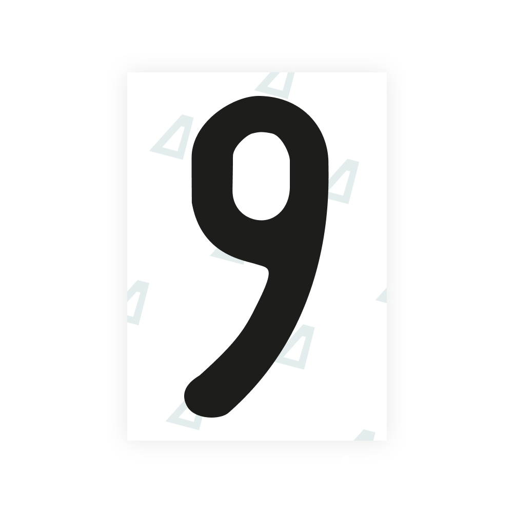 Alite Nanofilm for US (Utah 1994 - Round) license plates - Symbol "9"