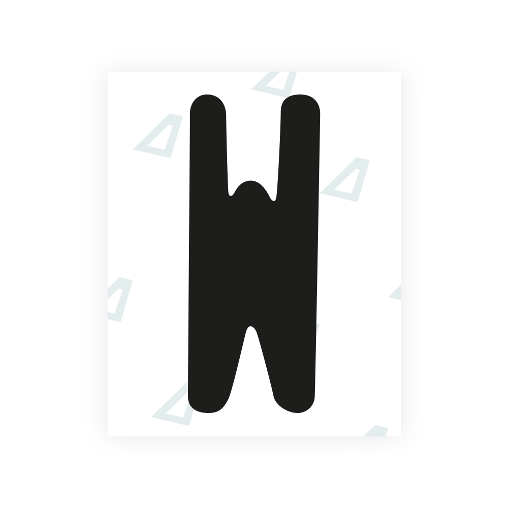 Alite Nanofilm for US (Utah 1994 - Round) license plates - Symbol "W"