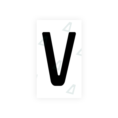 Alite Nanofilm for Uzbekistan number plates - Symbol "V" - Alite