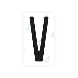 Alite Nanofilm for US (Illinois 2006 - Square) license plates - Symbol "V" - Alite