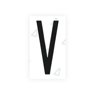 Alite Nanofilm for US (New York 1986) license plates - Symbol "V" - Alite