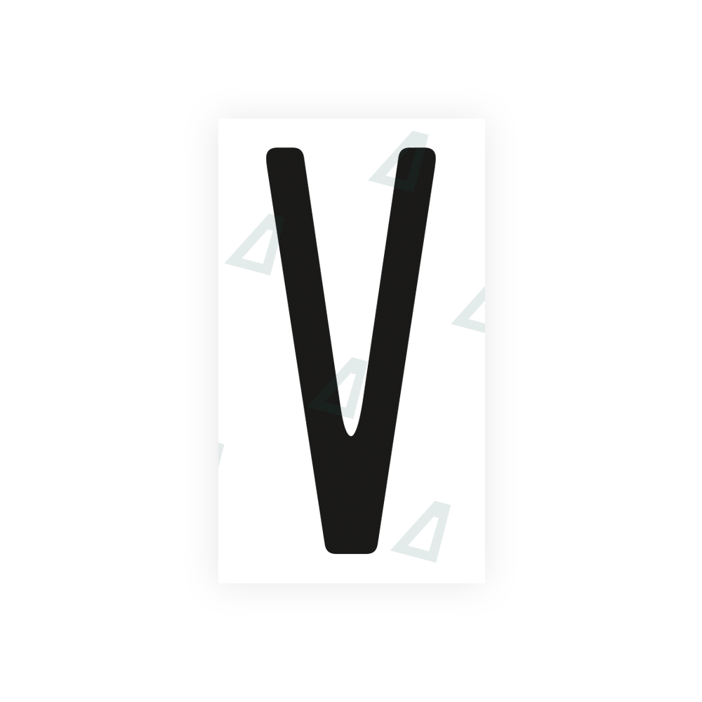 Alite Nanofilm for US (Ohio 2013) license plates - Symbol "V" - Alite