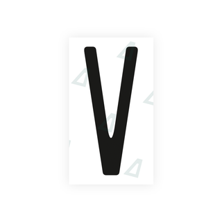 Alite Nanofilm for US (Ohio 2013) license plates - Symbol "V" - Alite