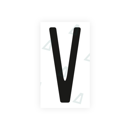 Alite Nanofilm for US (Ohio 2013) license plates - Symbol "V" - Alite