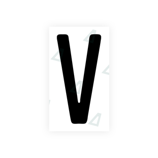 Alite Nanofilm for front Switzerland license plates - Symbol "V" - Alite