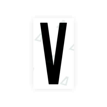 Alite Nanofilm for US (New Jersey - Flat) license plates - Symbol "V" - Alite