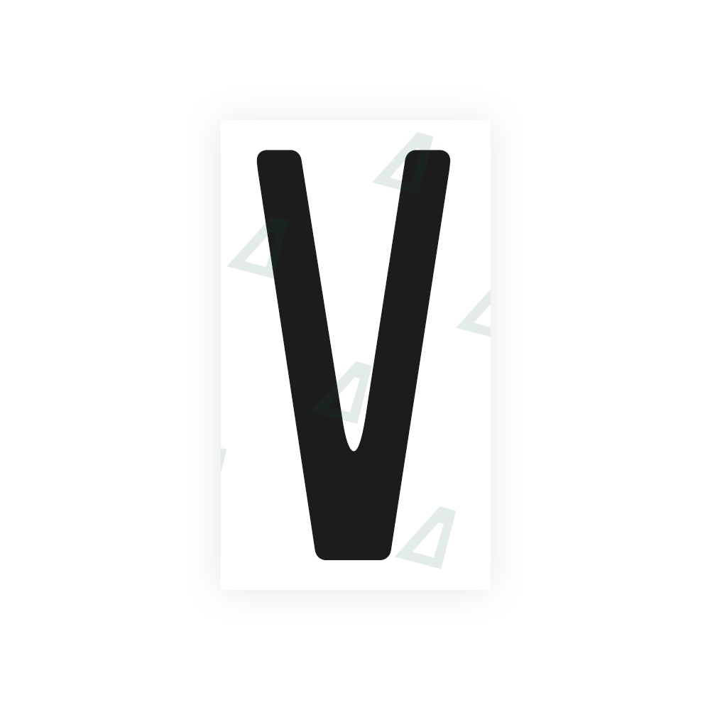 Alite Nanofilm for US (Quebec) license plates - Symbol "V" - Alite