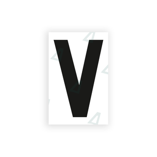 Alite Nanofilm for United Kingdom license plates - Symbol "V" - Alite
