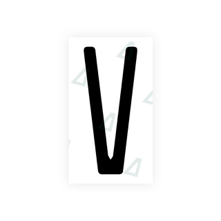 Alite Nanofilm for US (Illinois 2006 - Round) license plates - Symbol "V" - Alite
