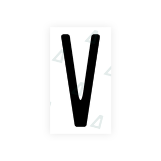 Alite Nanofilm for US (Wisconsin) license plates - Symbol "V" - Alite