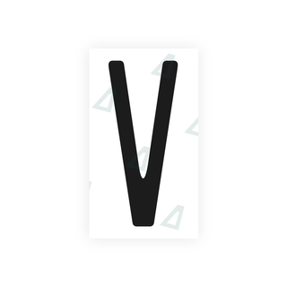 Alite Nanofilm for CA (Ontario) license plates - Symbol "V" - Alite