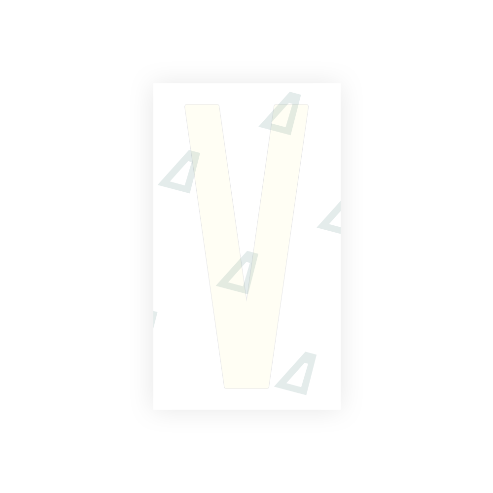 Alite Nanofilm for US (New Jersey) Moto license plates - Symbol "V" - Alite