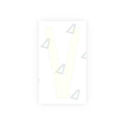 Alite Nanofilm for US (California) license plates - Symbol "V" - Alite
