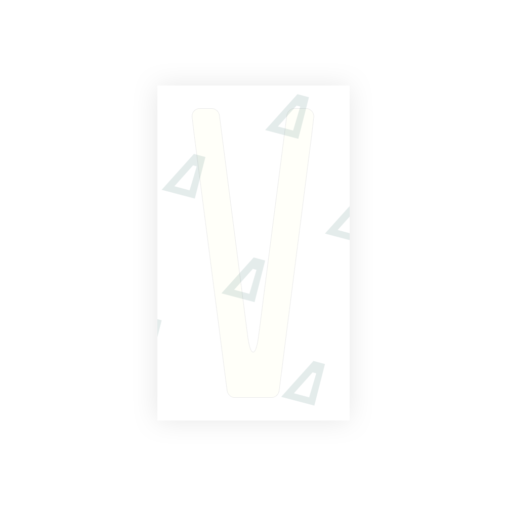Alite Nanofilm for US (Michigan) license plates - Symbol "V" - Alite