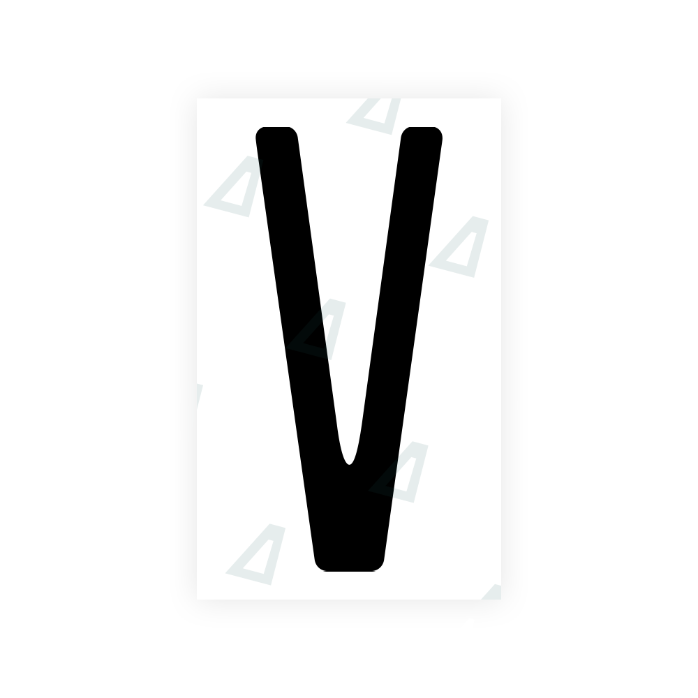 Alite Nanofilm for US (New Jersey - Embossed) license plates - Symbol "V" - Alite