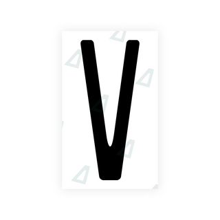Alite Nanofilm for US (New Jersey - Embossed) license plates - Symbol "V" - Alite
