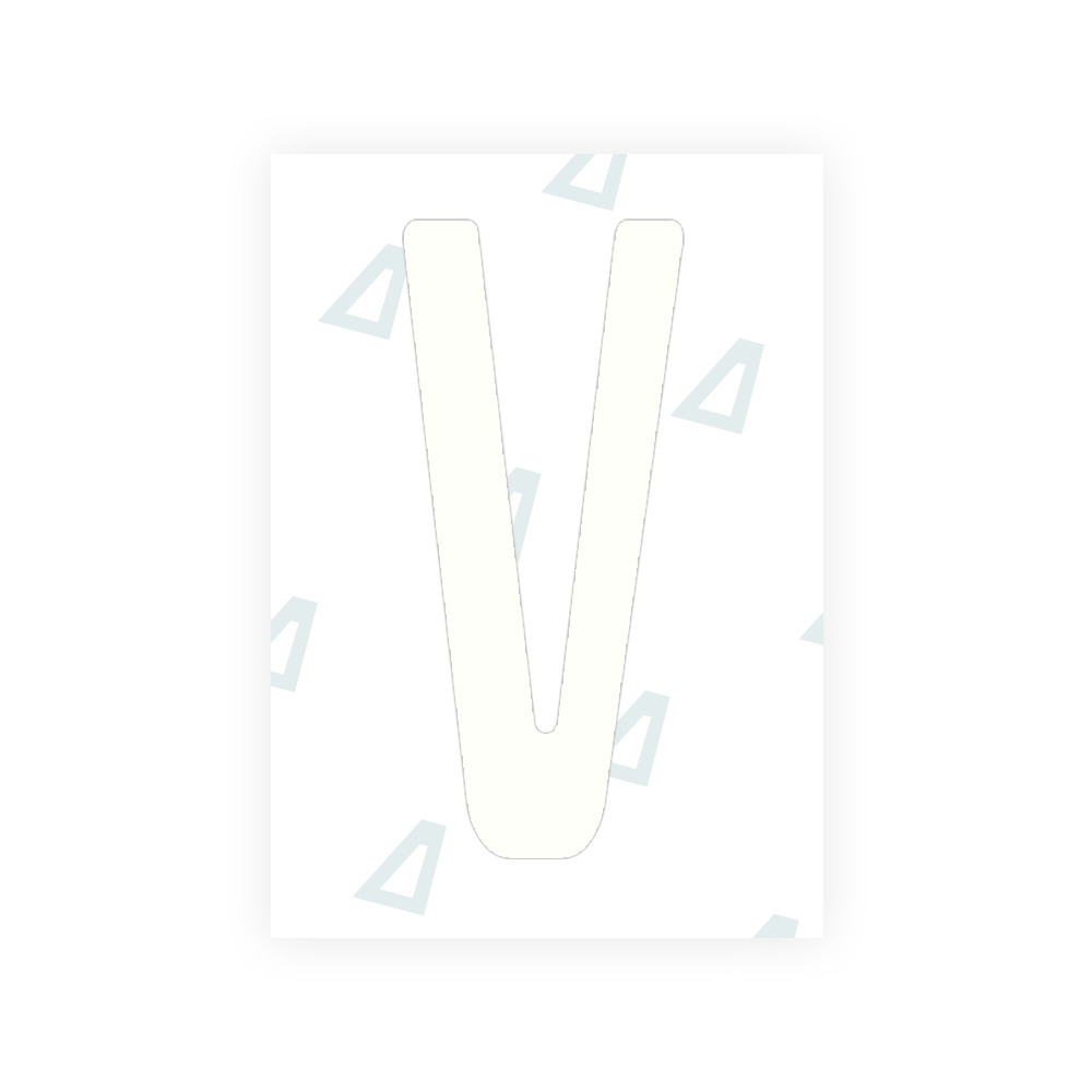 Alite Nanofilm for Guatemala license plates - Symbol "V" - Alite
