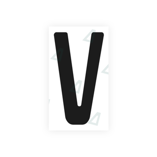 Alite Nanofilm for Germany (standard) license plates - Symbol "V" - Alite