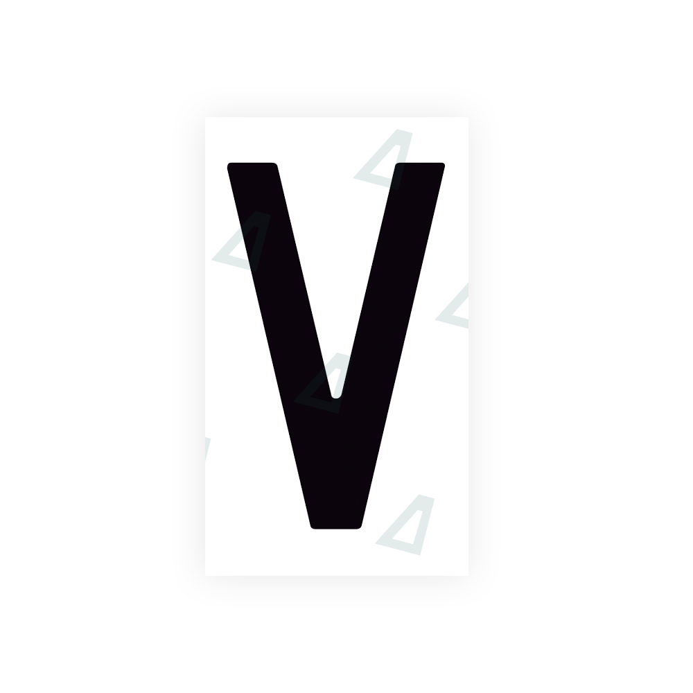 Alite Nanofilm for Spain Flat license plates - Symbol "V" - Alite