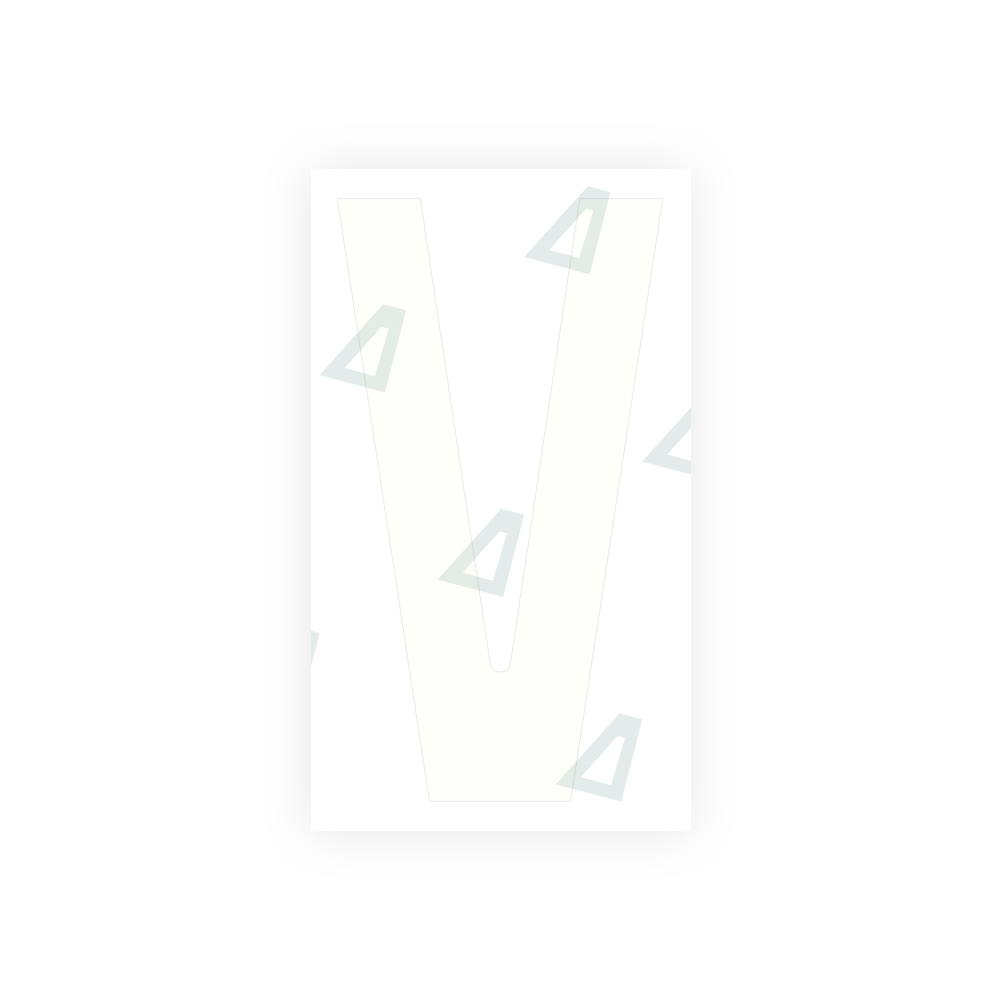 Alite Nanofilm for France license plates - Symbol "V" - Alite