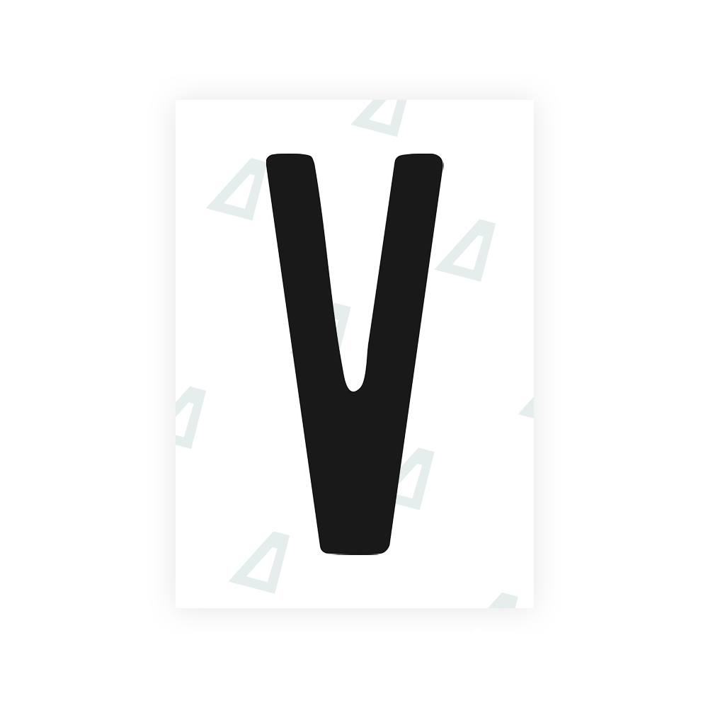 Alite Nanofilm for US (Connecticut 2013) license plates - Symbol "V" - Alite