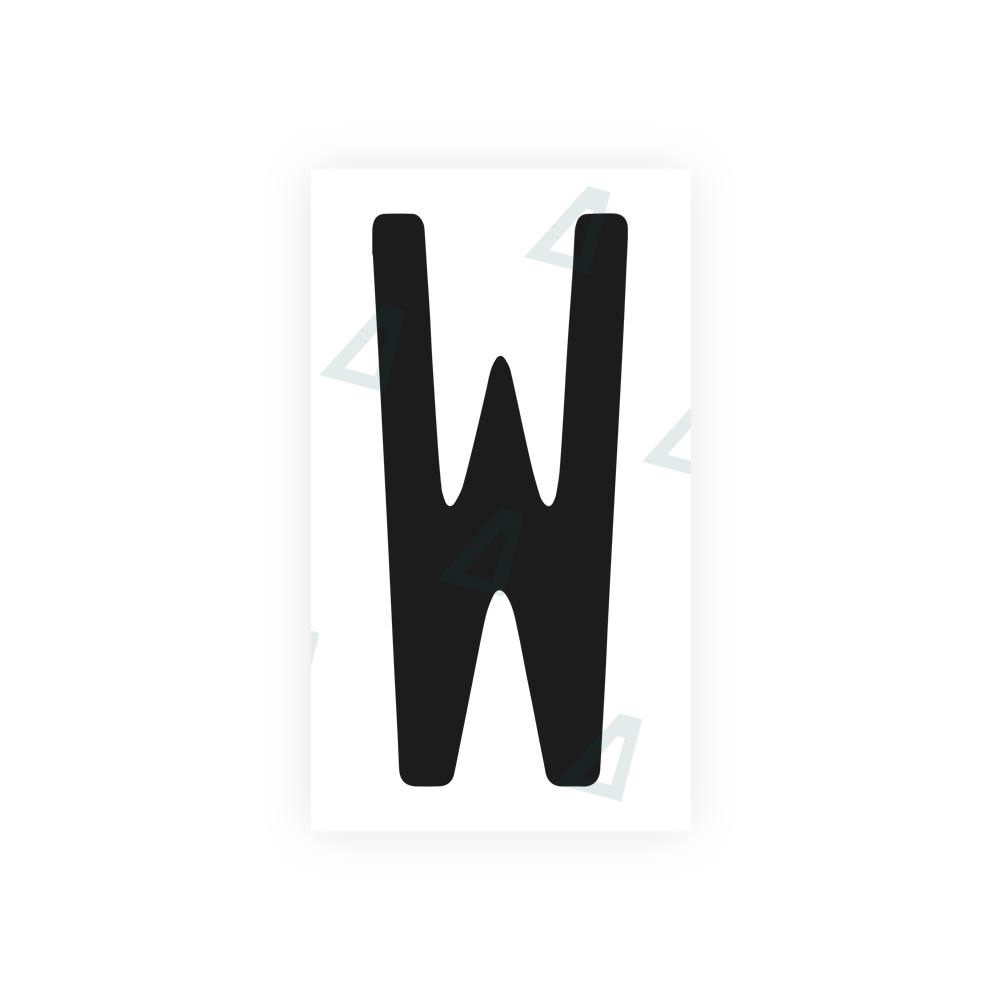 Alite Nanofilm for US (Pennsylvania) license plates - Symbol "W" - Alite