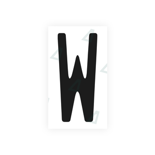 Alite Nanofilm for US (Pennsylvania) license plates - Symbol "W" - Alite