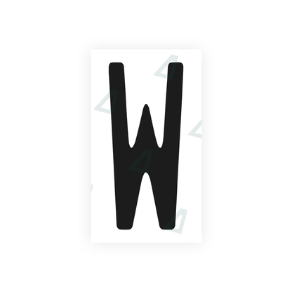 Alite Nanofilm for US (Pennsylvania) license plates - Symbol "W" - Alite