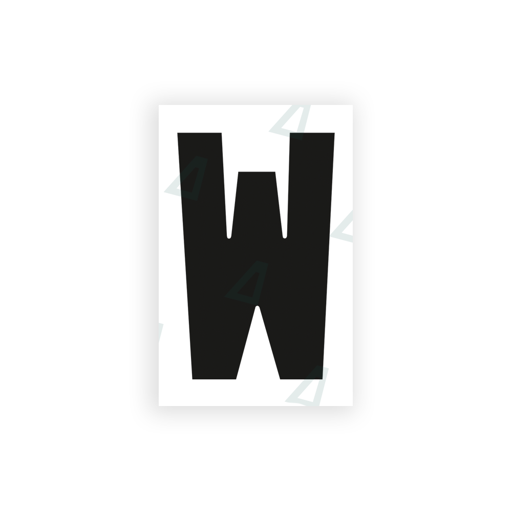 Alite Nanofilm for United Kingdom license plates - Symbol "W" - Alite