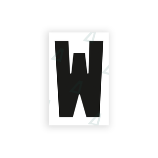 Alite Nanofilm for United Kingdom license plates - Symbol "W" - Alite