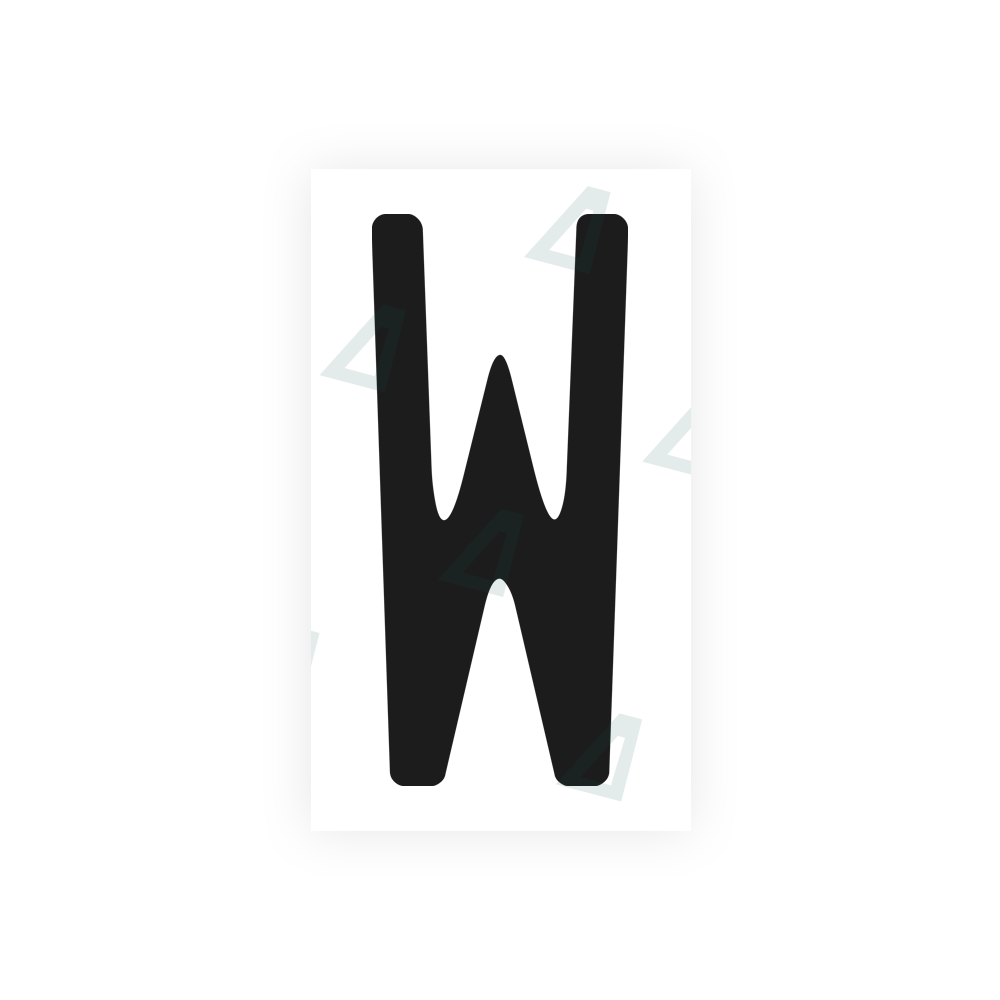Alite Nanofilm for US (Michigan) license plates - Symbol "W" - Alite