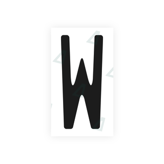 Alite Nanofilm for US (Michigan) license plates - Symbol "W" - Alite
