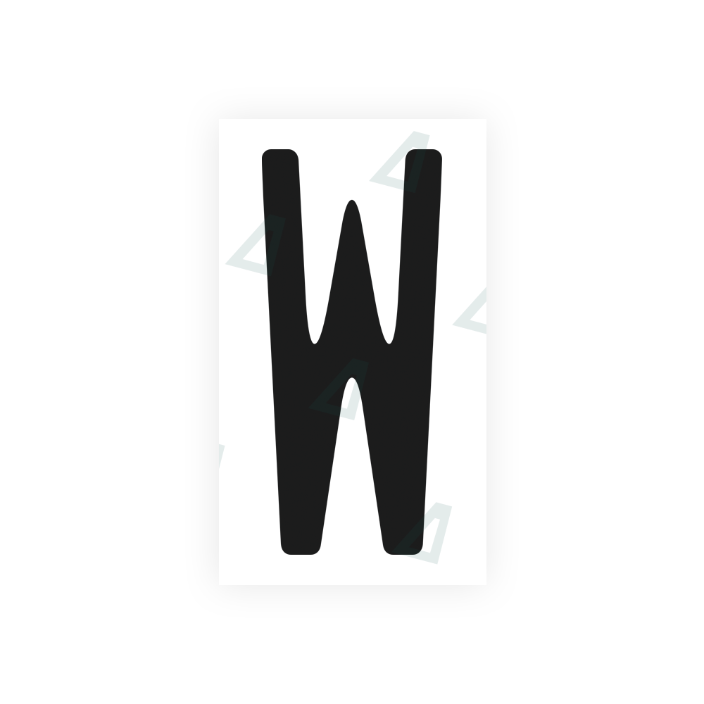 Alite Nanofilm for US (Illinois 2006 - Square) license plates - Symbol "W" - Alite