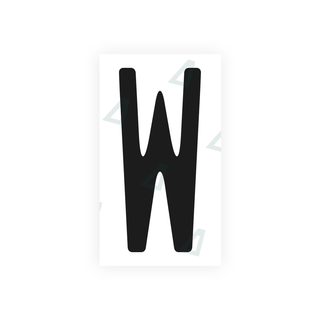 Alite Nanofilm for US (Illinois 2006 - Square) license plates - Symbol "W" - Alite