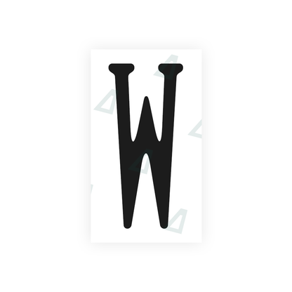 Alite Nanofilm for US (Virginia) license plates - Symbol "W" - Alite