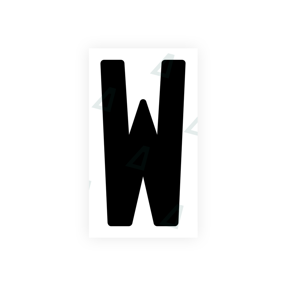 Alite Nanofilm for India license plates - Symbol "W" - Alite