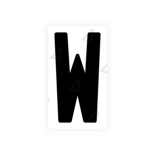 Alite Nanofilm for India license plates - Symbol "W" - Alite
