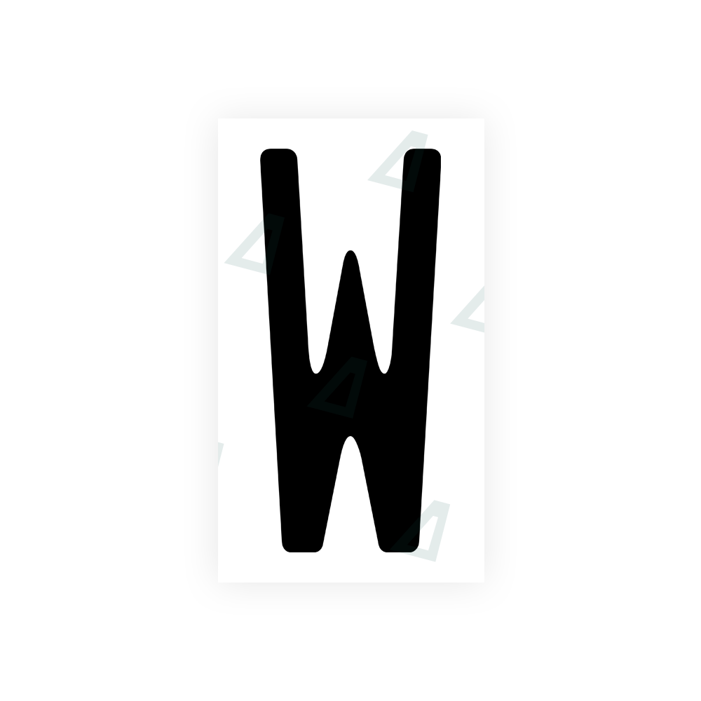 Alite Nanofilm for US (Wisconsin) license plates - Symbol "W" - Alite