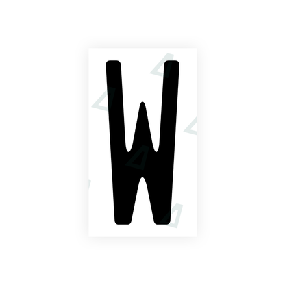 Alite Nanofilm for US (Wisconsin) license plates - Symbol "W" - Alite
