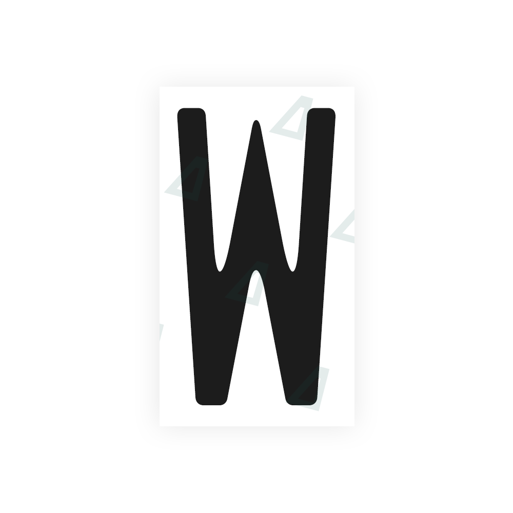 Alite Nanofilm for US (Missouri) license plates - Symbol "W" - Alite