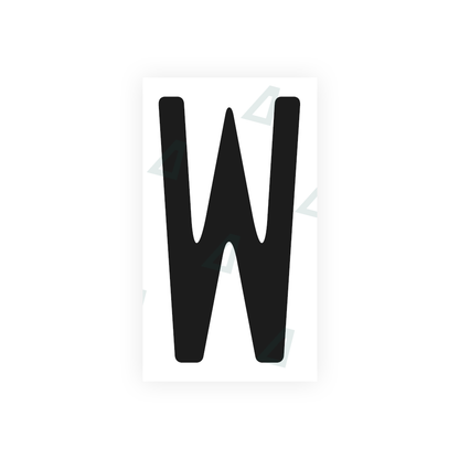Alite Nanofilm for US (Missouri) license plates - Symbol "W" - Alite