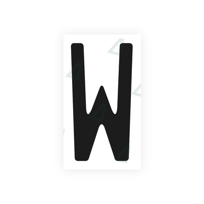 Alite Nanofilm for US (Quebec) license plates - Symbol "W" - Alite