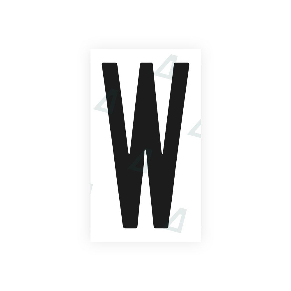Alite Nanofilm for US (New York 1986) license plates - Symbol "W" - Alite