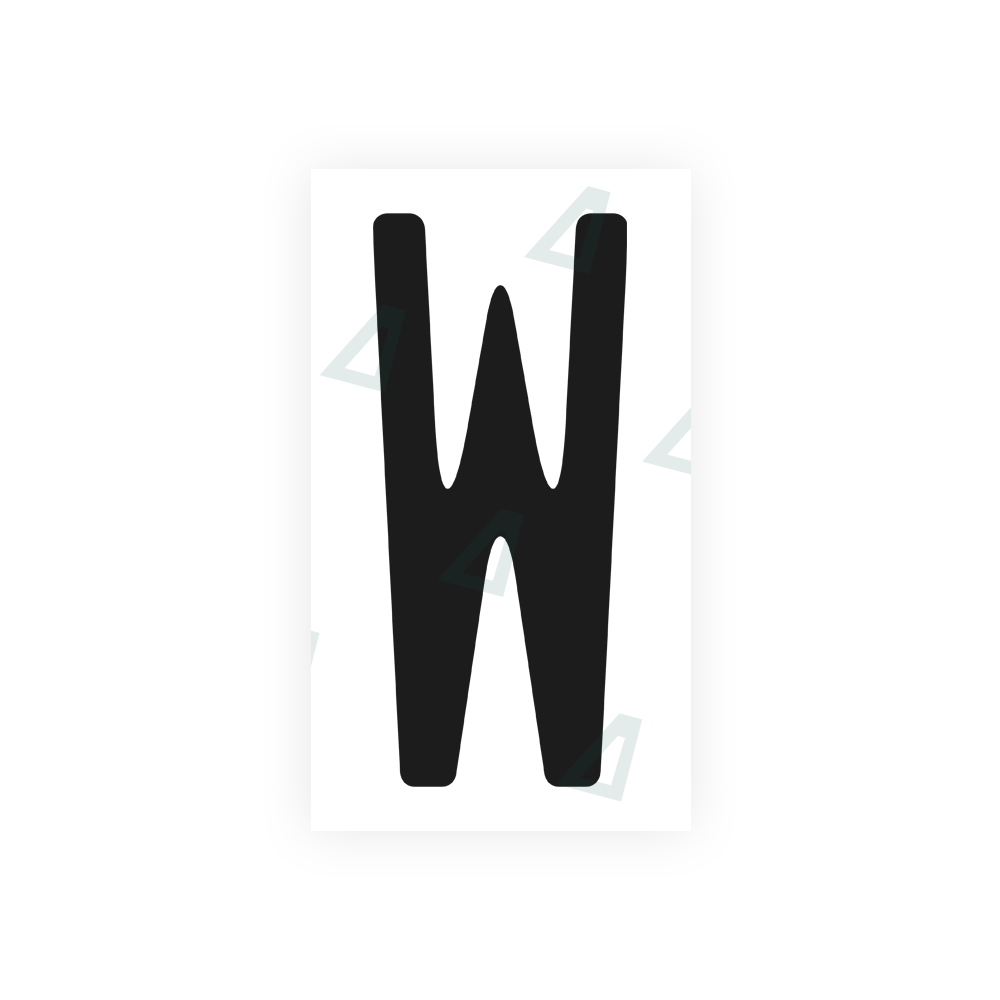 Alite Nanofilm for US (Washington State) license plates - Symbol "W" - Alite