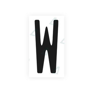 Alite Nanofilm for US (Washington State) license plates - Symbol "W" - Alite
