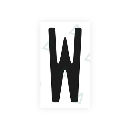 Alite Nanofilm for US (Washington State) license plates - Symbol "W" - Alite