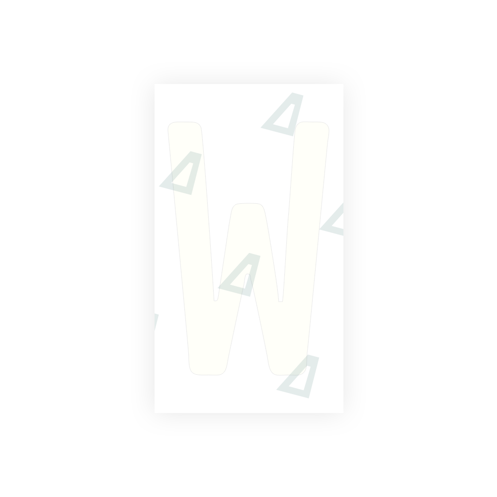 Alite Nanofilm for front Switzerland license plates - Symbol "W" - Alite