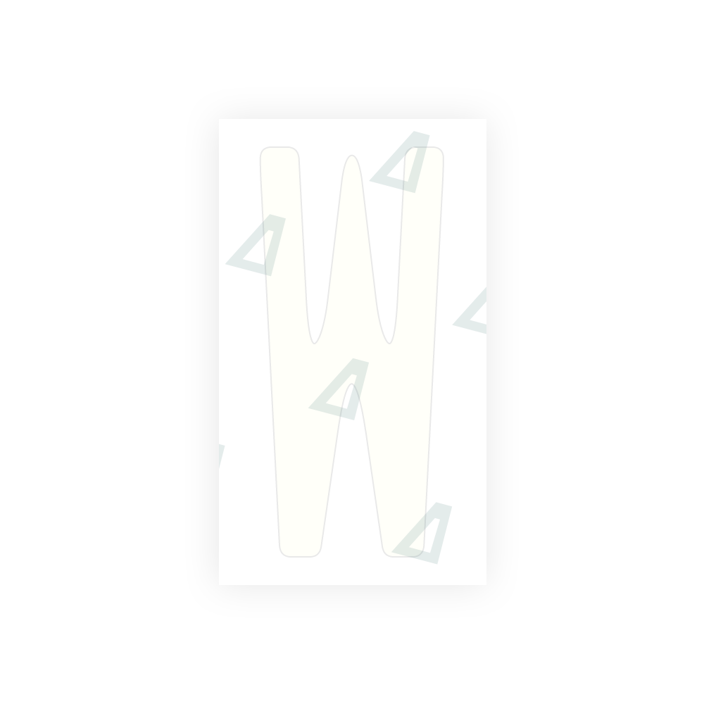 Alite Nanofilm for US (Maryland) license plates - Symbol "W" - Alite