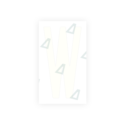 Alite Nanofilm for US (New York 1986) license plates - Symbol "W" - Alite