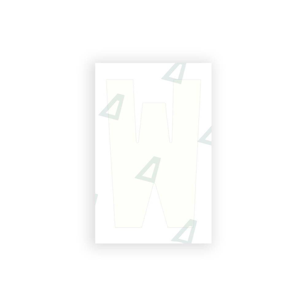 Alite Nanofilm for United Kingdom license plates - Symbol "W" - Alite